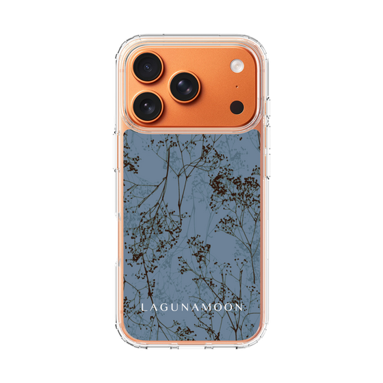 Slim Protection Case［ LAGUNAMOON - Botanical - Blue ］