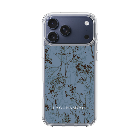 Slim Protection Case［ LAGUNAMOON - Botanical - Blue ］