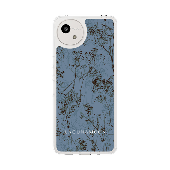 Slim Protection Case［ LAGUNAMOON - Botanical - Blue ］