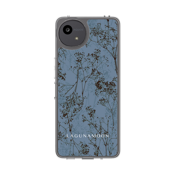Slim Protection Case［ LAGUNAMOON - Botanical - Blue ］