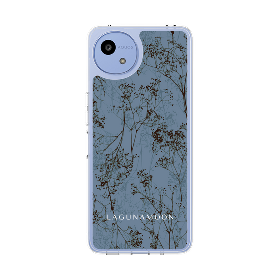 Slim Protection Case［ LAGUNAMOON - Botanical - Blue ］