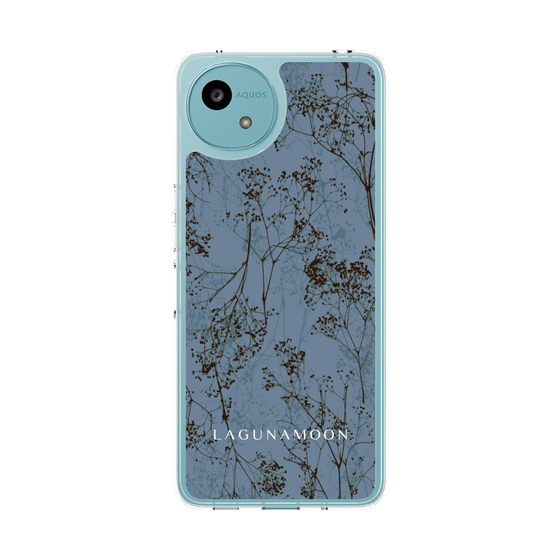Slim Protection Case［ LAGUNAMOON - Botanical - Blue ］
