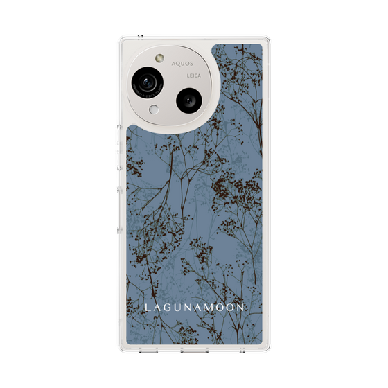 Slim Protection Case［ LAGUNAMOON - Botanical - Blue ］