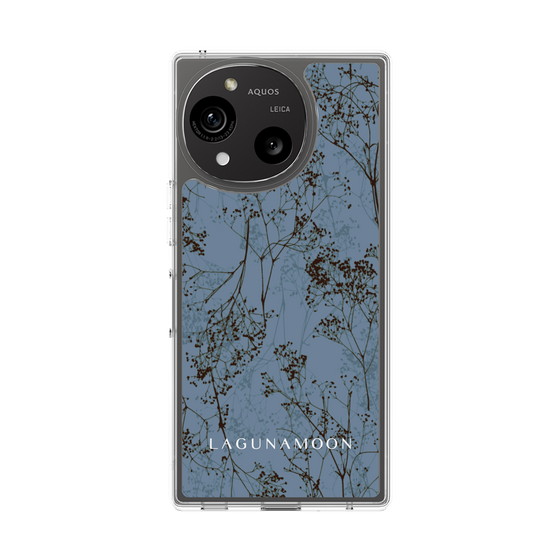 Slim Protection Case［ LAGUNAMOON - Botanical - Blue ］