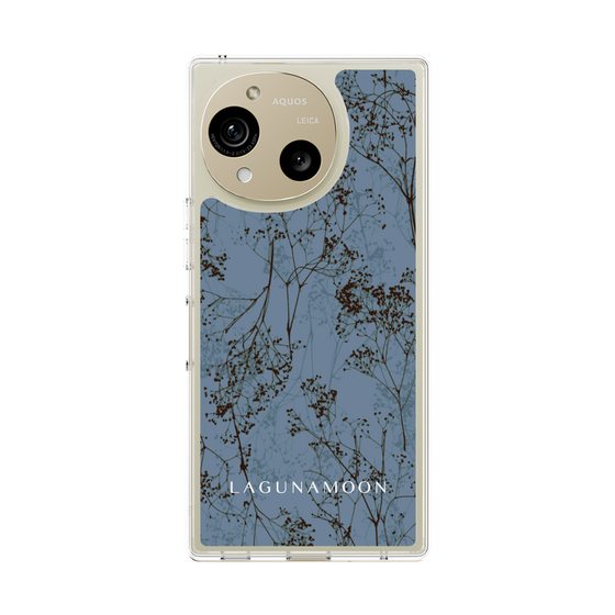 Slim Protection Case［ LAGUNAMOON - Botanical - Blue ］