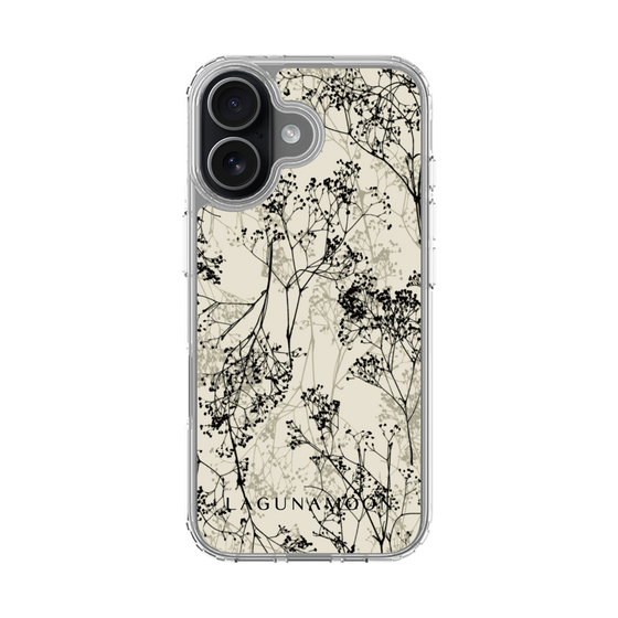 Slim Protection Case［ LAGUNAMOON - Botanical - Beige ］