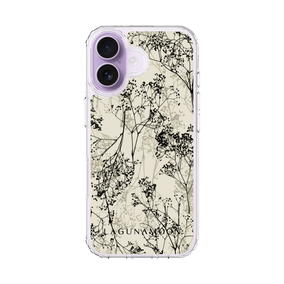 Slim Protection Case［ LAGUNAMOON - Botanical - Beige ］