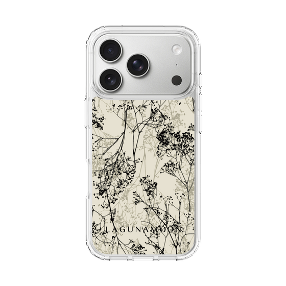 Slim Protection Case［ LAGUNAMOON - Botanical - Beige ］