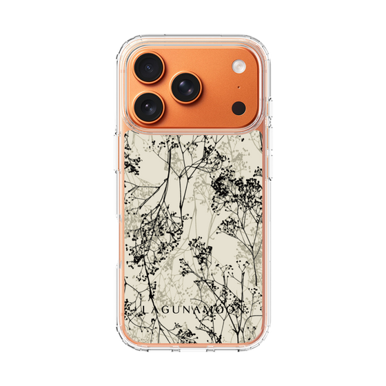 Slim Protection Case［ LAGUNAMOON - Botanical - Beige ］