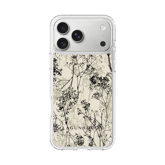 Slim Protection Case［ LAGUNAMOON - Botanical - Beige ］