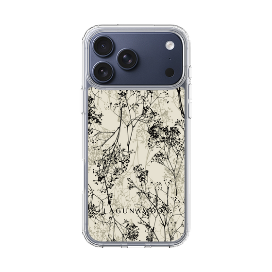 Slim Protection Case［ LAGUNAMOON - Botanical - Beige ］