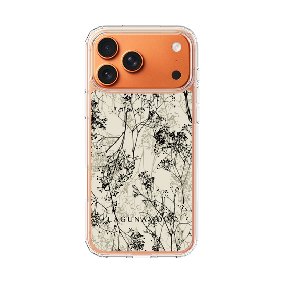 Slim Protection Case［ LAGUNAMOON - Botanical - Beige ］
