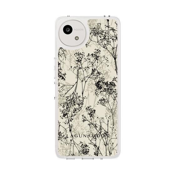 Slim Protection Case［ LAGUNAMOON - Botanical - Beige ］