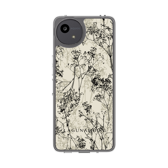 Slim Protection Case［ LAGUNAMOON - Botanical - Beige ］