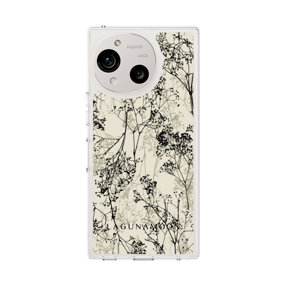 Slim Protection Case［ LAGUNAMOON - Botanical - Beige ］