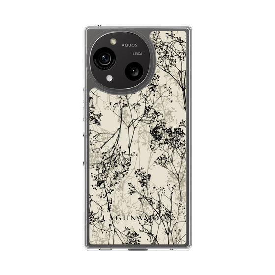 Slim Protection Case［ LAGUNAMOON - Botanical - Beige ］