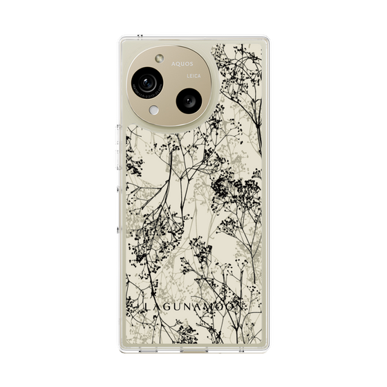 Slim Protection Case［ LAGUNAMOON - Botanical - Beige ］