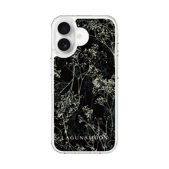 Slim Protection Case［ LAGUNAMOON - Botanical - Black ］