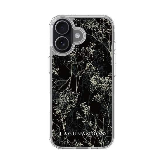Slim Protection Case［ LAGUNAMOON - Botanical - Black ］