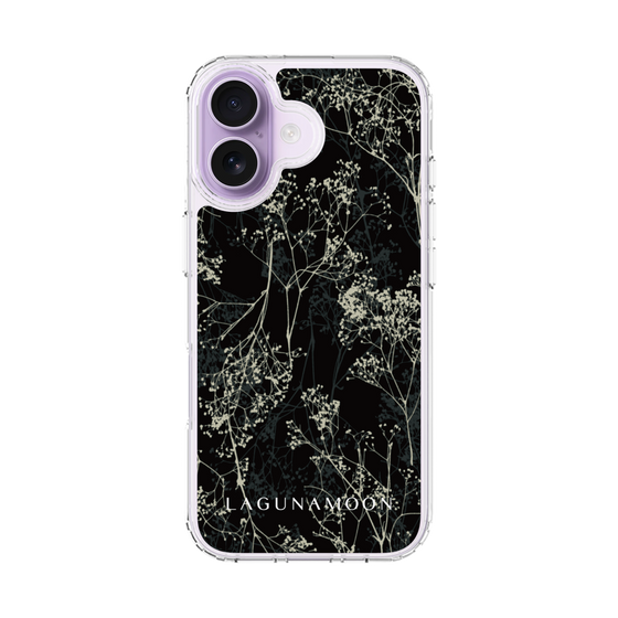 Slim Protection Case［ LAGUNAMOON - Botanical - Black ］