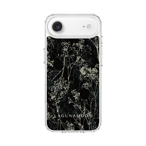 Slim Protection Case［ LAGUNAMOON - Botanical - Black ］