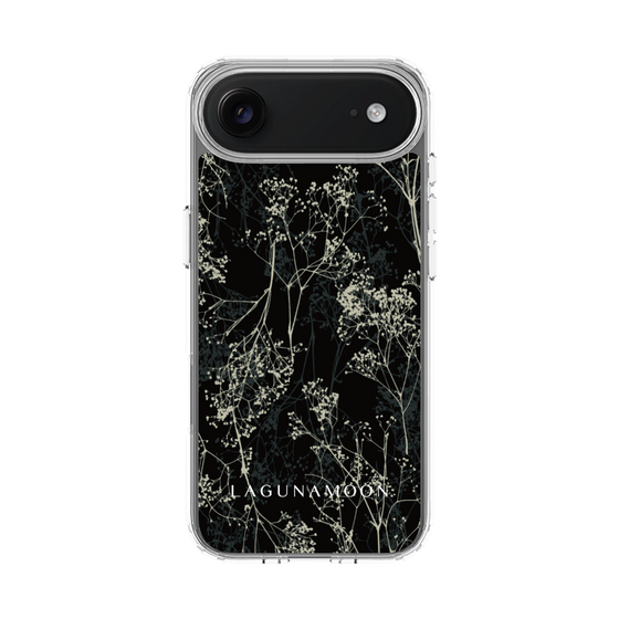 Slim Protection Case［ LAGUNAMOON - Botanical - Black ］