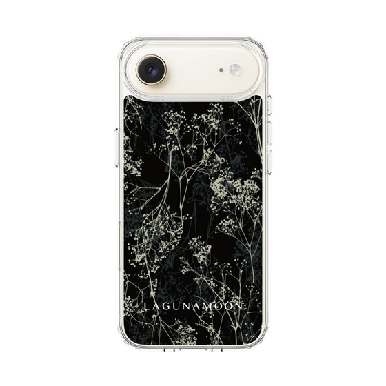 Slim Protection Case［ LAGUNAMOON - Botanical - Black ］