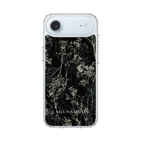 Slim Protection Case［ LAGUNAMOON - Botanical - Black ］