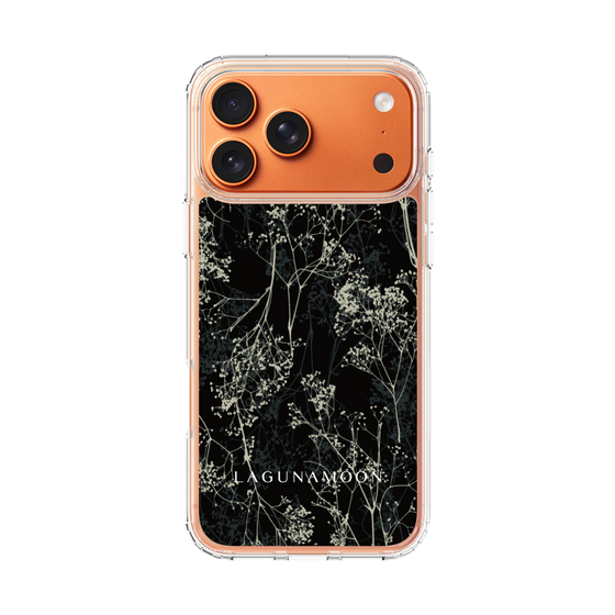 Slim Protection Case［ LAGUNAMOON - Botanical - Black ］
