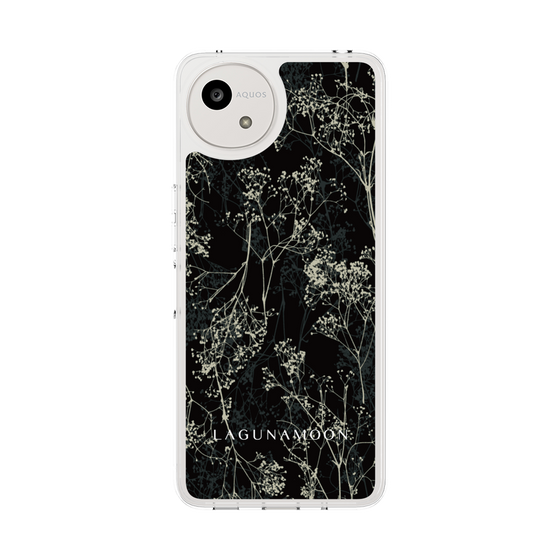 Slim Protection Case［ LAGUNAMOON - Botanical - Black ］