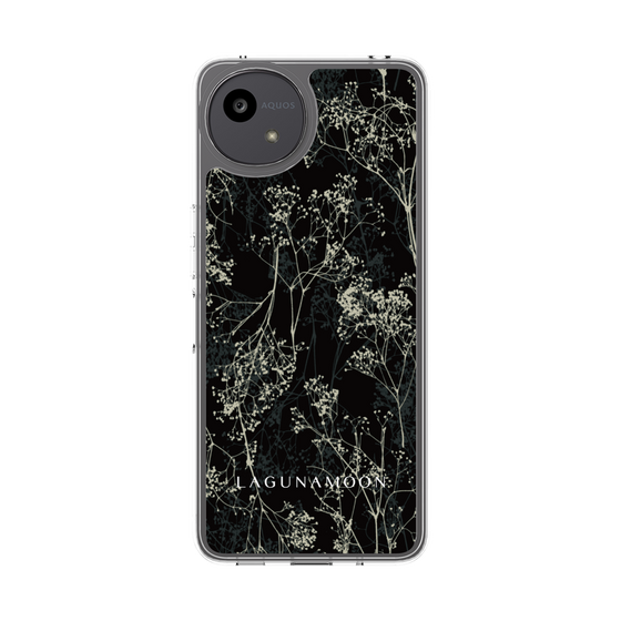 Slim Protection Case［ LAGUNAMOON - Botanical - Black ］