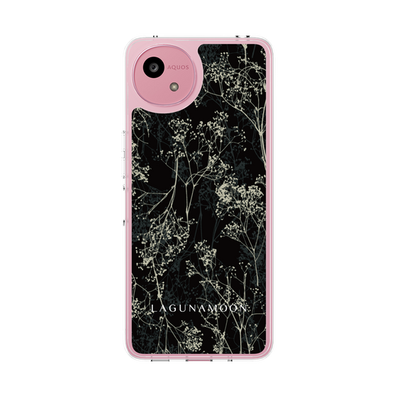 Slim Protection Case［ LAGUNAMOON - Botanical - Black ］