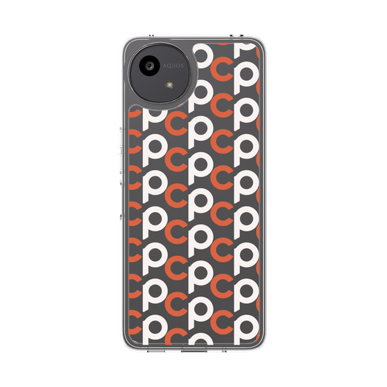 Slim Protection Case［ Original - CASEPLAY Initial All-over Pattern - Orange ］