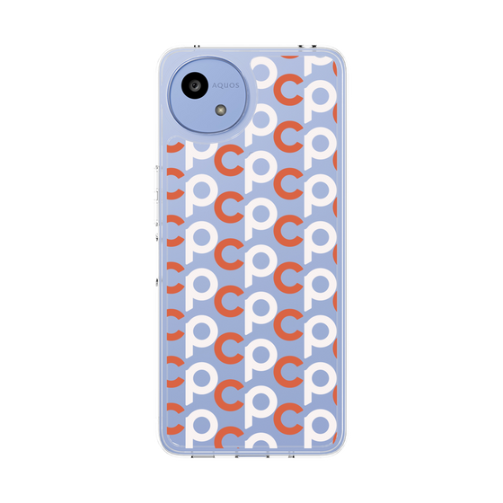 Slim Protection Case［ Original - CASEPLAY Initial All-over Pattern - Orange ］
