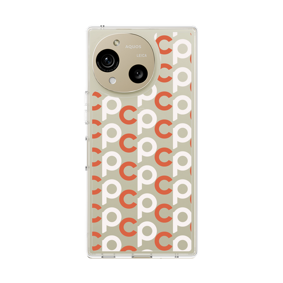 Slim Protection Case［ Original - CASEPLAY Initial All-over Pattern - Orange ］