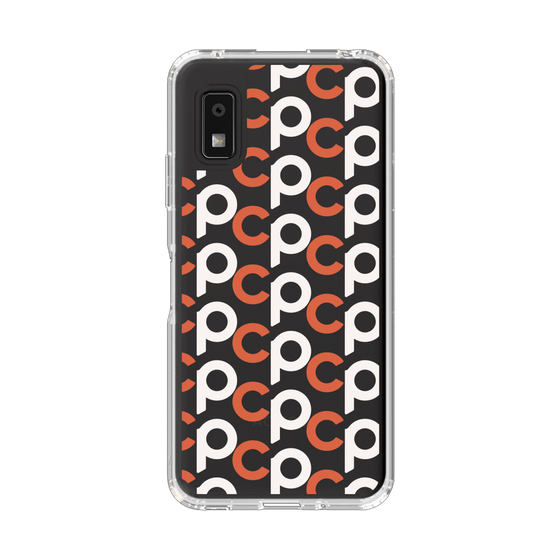 Slim Protection Case［ Original - CASEPLAY Initial All-over Pattern - Orange ］