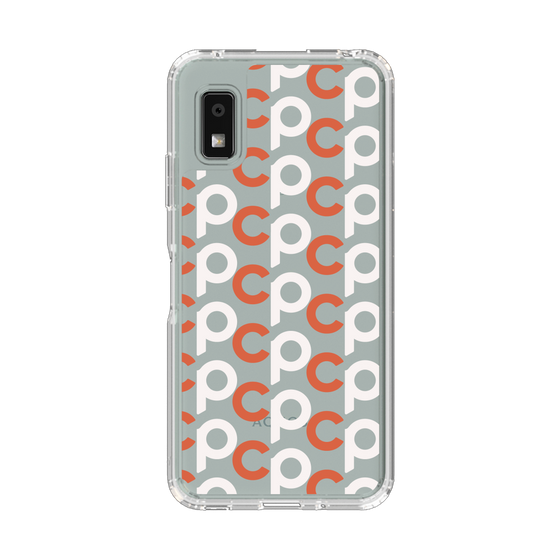 Slim Protection Case［ Original - CASEPLAY Initial All-over Pattern - Orange ］