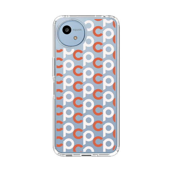 Slim Protection Case［ Original - CASEPLAY Initial All-over Pattern - Orange ］