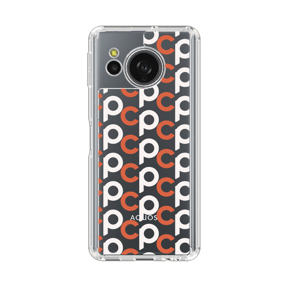 Slim Protection Case［ Original - CASEPLAY Initial All-over Pattern - Orange ］