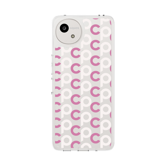Slim Protection Case［ Original - CASEPLAY Initial All-over Pattern - Pink ］