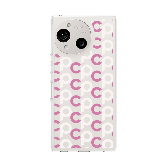 Slim Protection Case［ Original - CASEPLAY Initial All-over Pattern - Pink ］