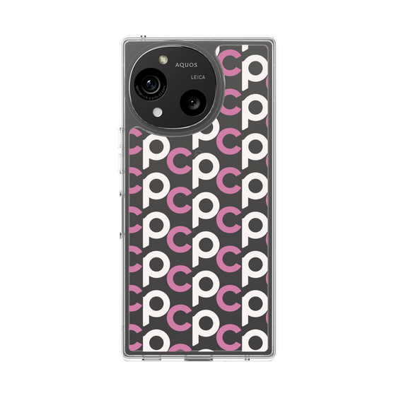 Slim Protection Case［ Original - CASEPLAY Initial All-over Pattern - Pink ］