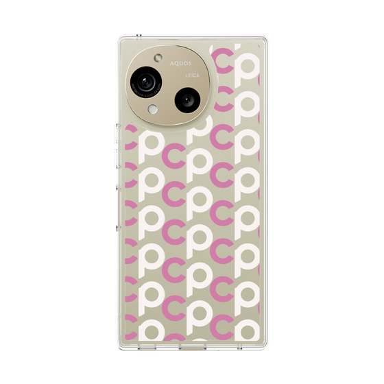Slim Protection Case［ Original - CASEPLAY Initial All-over Pattern - Pink ］
