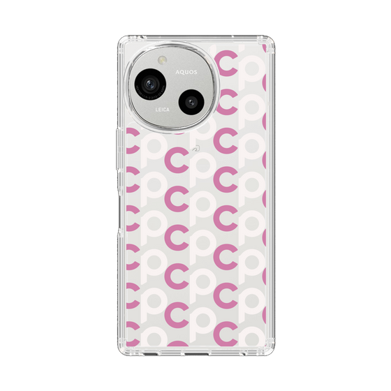 Slim Protection Case［ Original - CASEPLAY Initial All-over Pattern - Pink ］