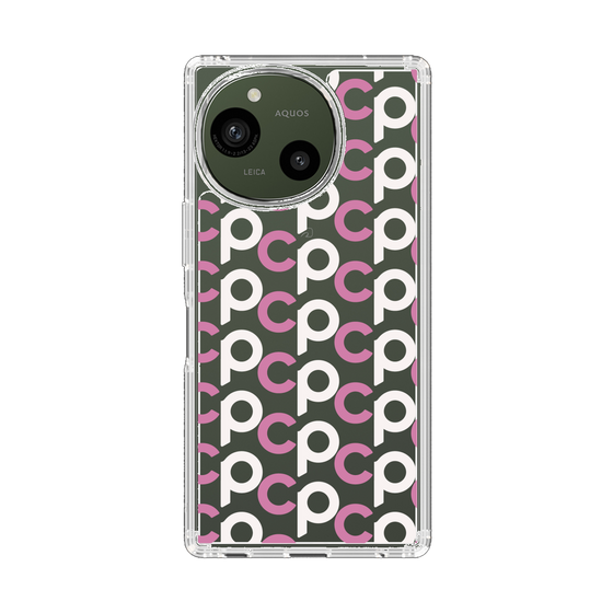 Slim Protection Case［ Original - CASEPLAY Initial All-over Pattern - Pink ］