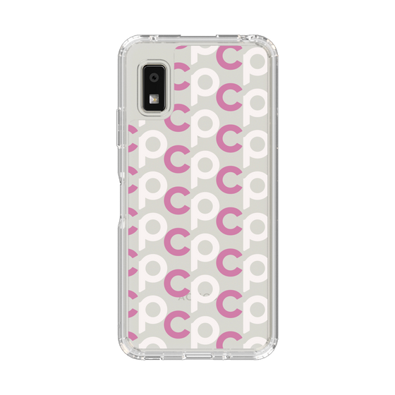 Slim Protection Case［ Original - CASEPLAY Initial All-over Pattern - Pink ］