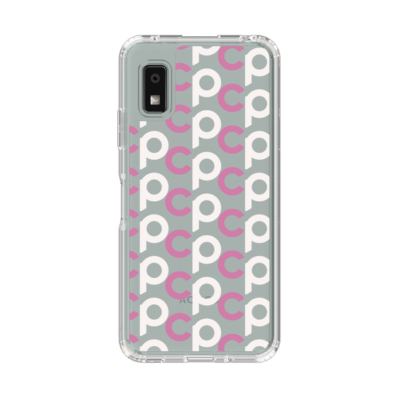 Slim Protection Case［ Original - CASEPLAY Initial All-over Pattern - Pink ］