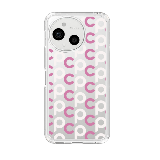 Slim Protection Case［ Original - CASEPLAY Initial All-over Pattern - Pink ］