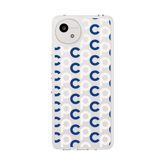 Slim Protection Case［ Original - CASEPLAY Initial All-over Pattern - Navy ］