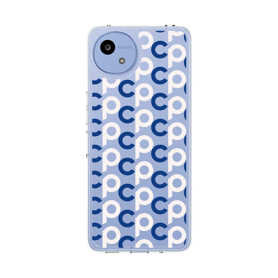 Slim Protection Case［ Original - CASEPLAY Initial All-over Pattern - Navy ］